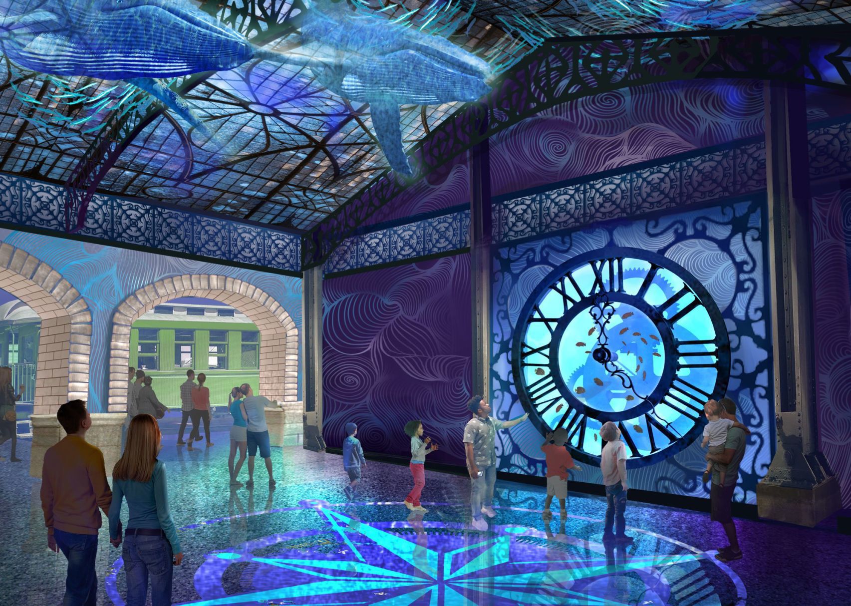 Renderings of the St. Louis Aquarium
